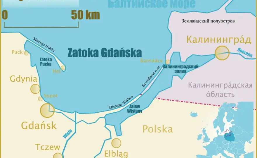 Zatoka Gdańska od strony żeglarza - trasy, porty i płycizny