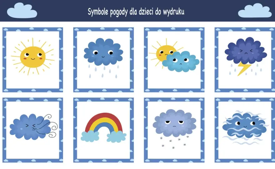 Symbole pogodowe - jak czytać prognozę bez zgadywania?