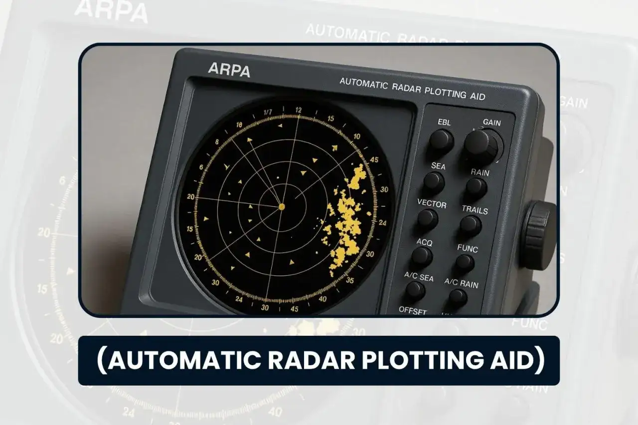 Radar ARPA pokazuje kursy statków, pomagając nawigatorom w bezpiecznej żegludze.